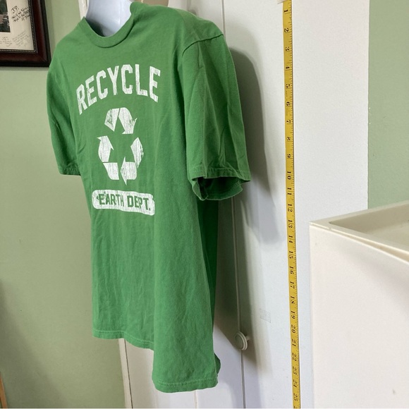 RECYCLE EARTH Dept Green T shirt Unisex Environmental Friendly Unisex Small - Picture 4 of 15